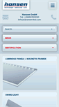 Mobile Screenshot of hansen-led.com
