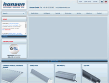 Tablet Screenshot of hansen-led.com